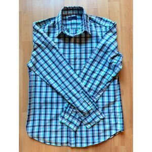 Gap Boys Classic Plaid Button Down Shirt Size M